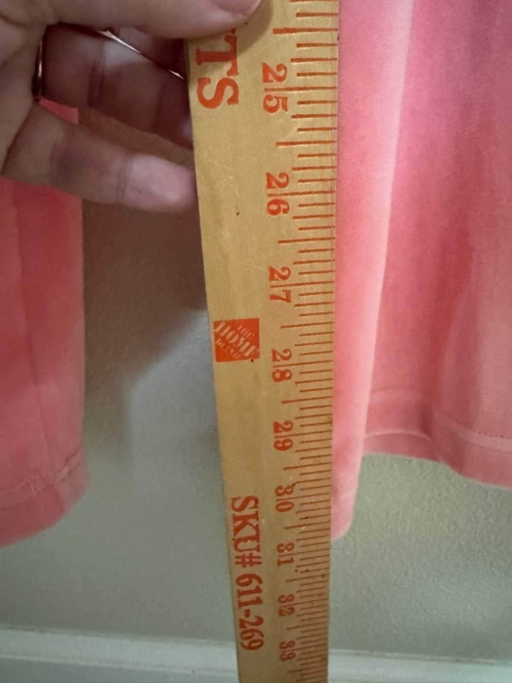 Juicy Couture Strawberry Ice Coral Pink Velour Tracksuit Set L Rhinestone - Picture 13 of 13